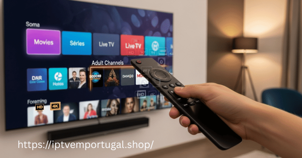 Transmissão IPTV em direto